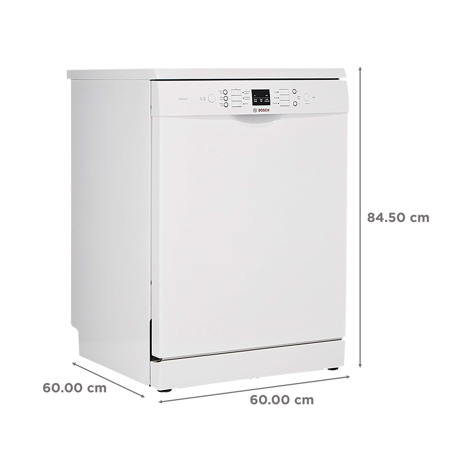 Bosch white best sale freestanding dishwasher sms66mw01a